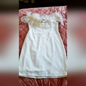 Off shoulder white dress